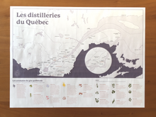 Charger l'image dans la galerie, Carte des producteurs de gin du Québec