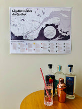 Charger l&#39;image dans la galerie, Carte des gins du Québec plastifiée
